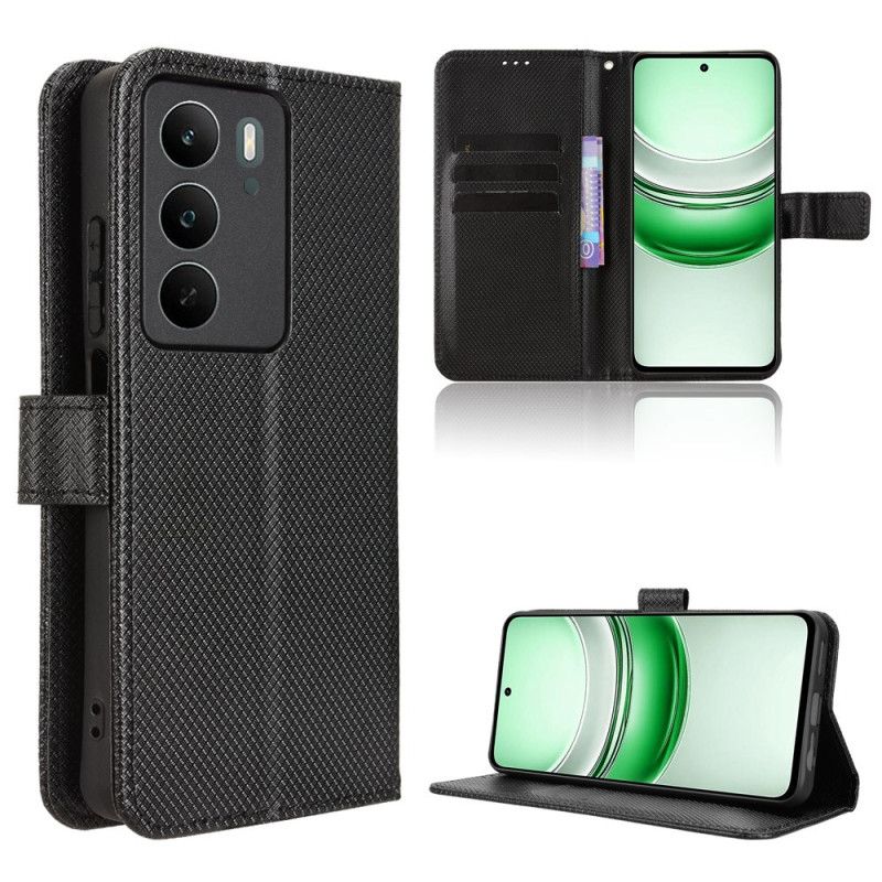 Læder Cover Realme C71 Telefon Etui Diamanttekstur