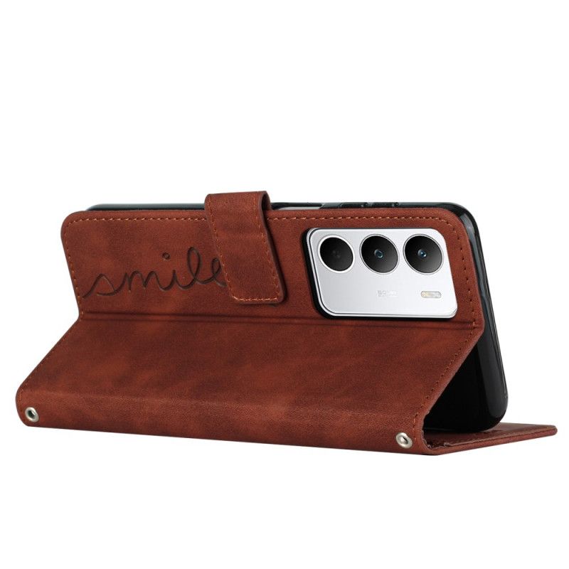 Læder Cover Realme C71 Telefon Etui Smil