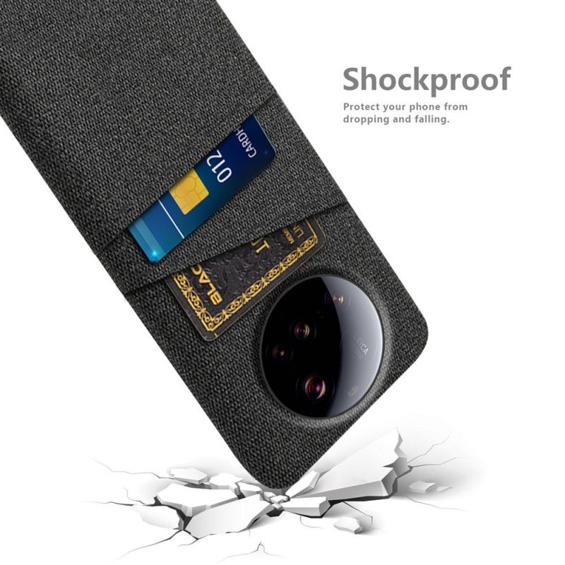 Cover Til Xiaomi 15 Ultra Dobbelt Kortholder I Stof