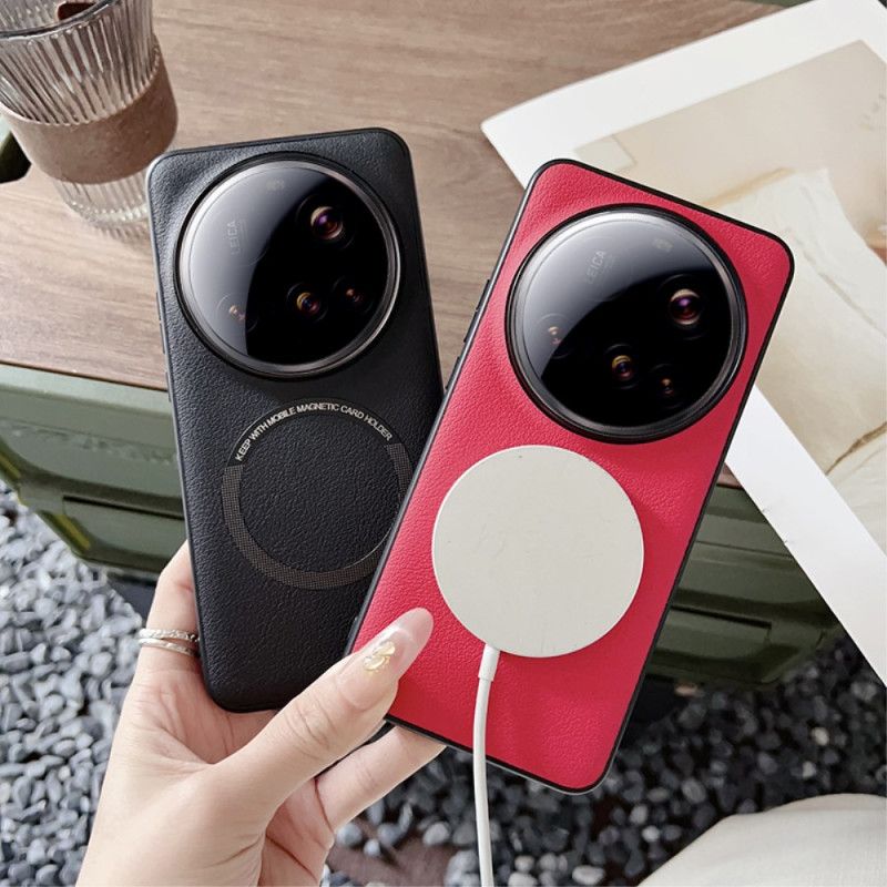 Cover Xiaomi 15 Ultra Kompatibel Med Magsafe-lædereffekt