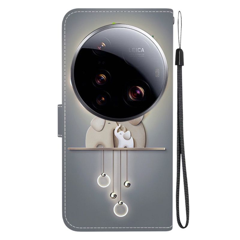 Flip Cover Til Xiaomi 15 Ultra Mønsterelefant