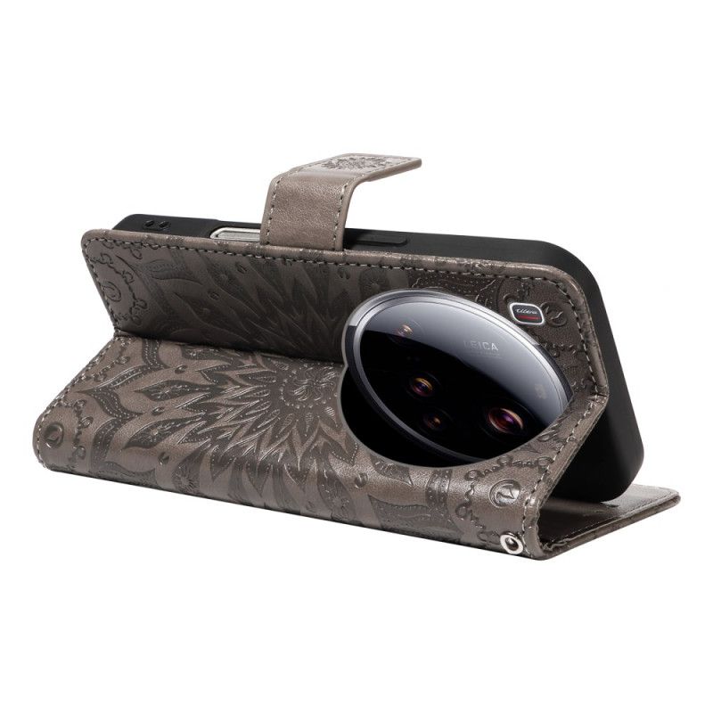 Flip Cover Til Xiaomi 15 Ultra Solsikkemønster