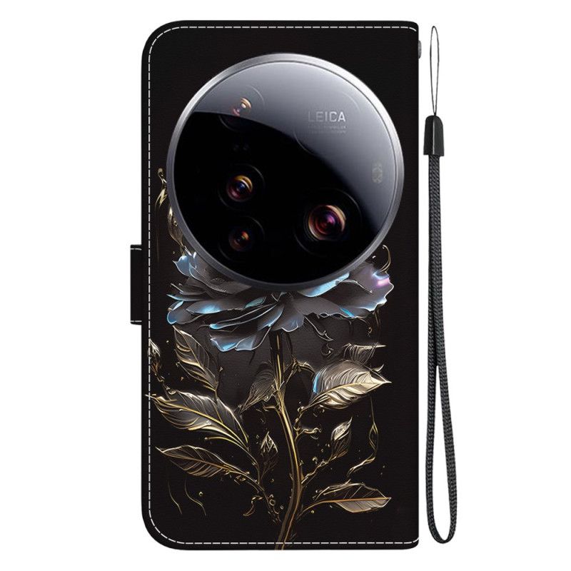 Flip Cover Til Xiaomi 15 Ultra Sort Rose