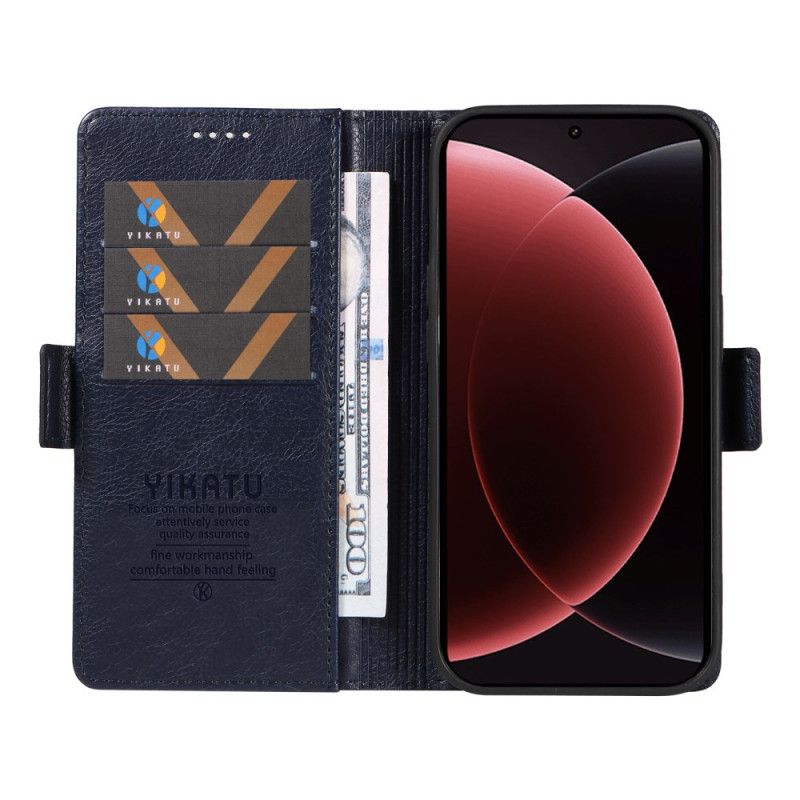 Flip Cover Til Xiaomi 15 Ultra Ykatu Litchi-kunstlæder