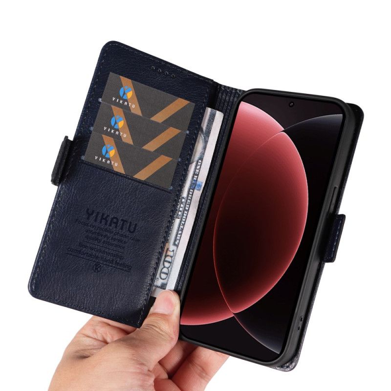 Flip Cover Til Xiaomi 15 Ultra Ykatu Litchi-kunstlæder