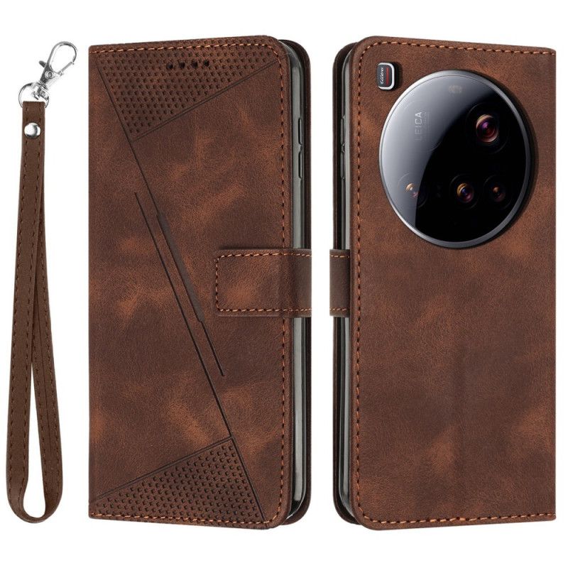 Flip Cover Xiaomi 15 Ultra Geometrisk Linjerem