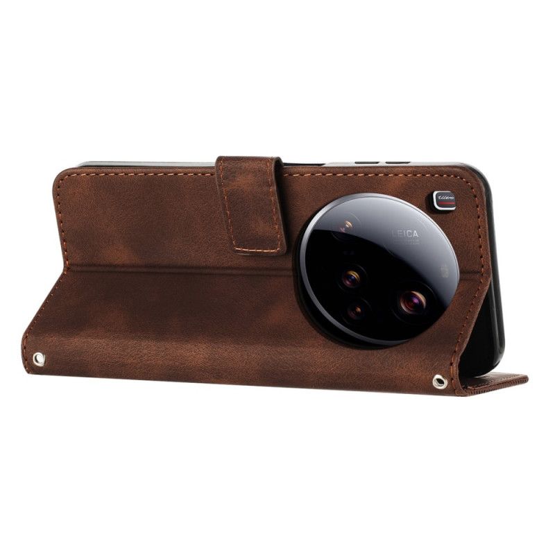 Flip Cover Xiaomi 15 Ultra Geometrisk Linjerem