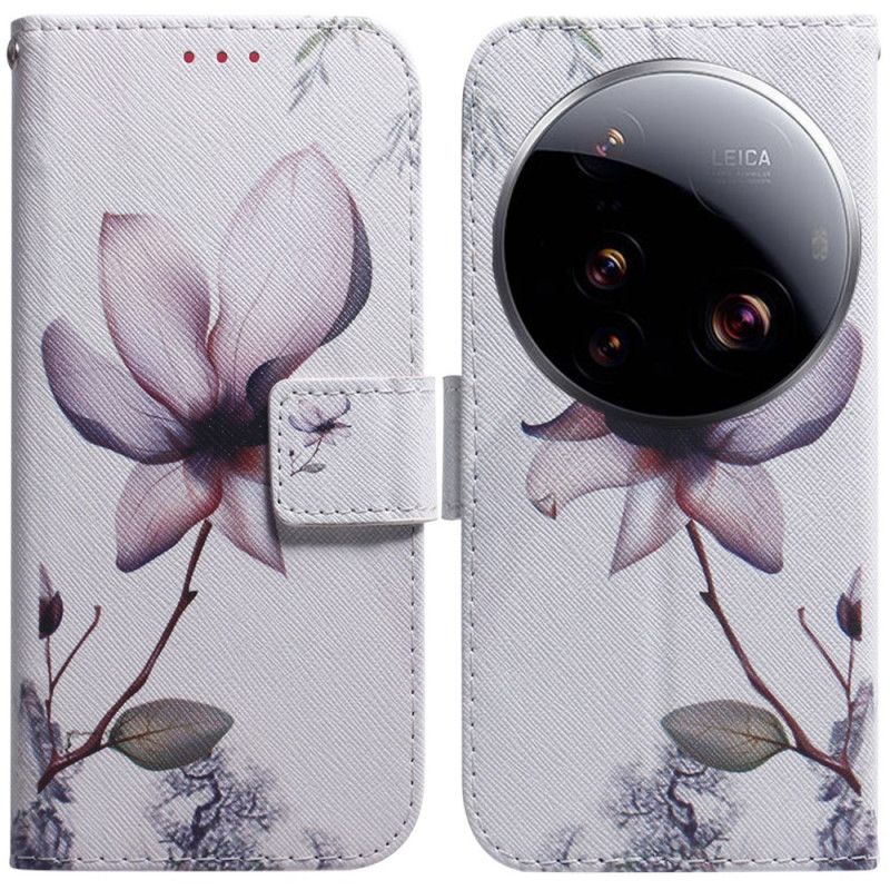 Flip Cover Xiaomi 15 Ultra Lyserød Blomst