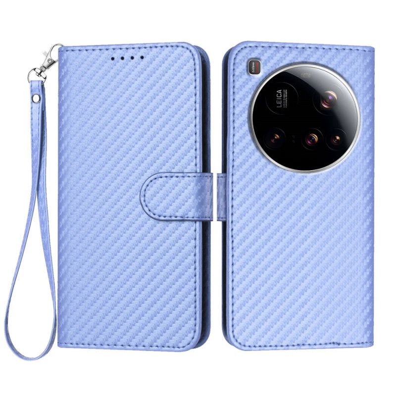 Flip Cover Xiaomi 15 Ultra Tekstureret Kulfiber