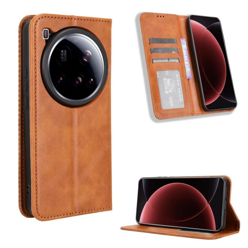Flip Cover Xiaomi 15 Ultra Vintage Frise