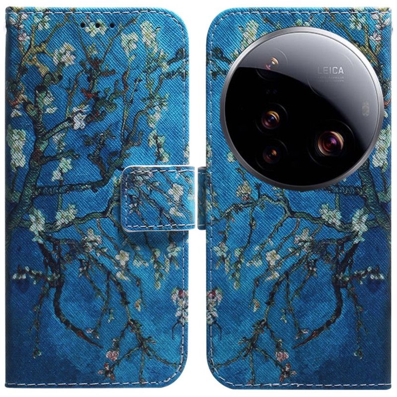 Læder Cover Xiaomi 15 Ultra Abrikosblomster