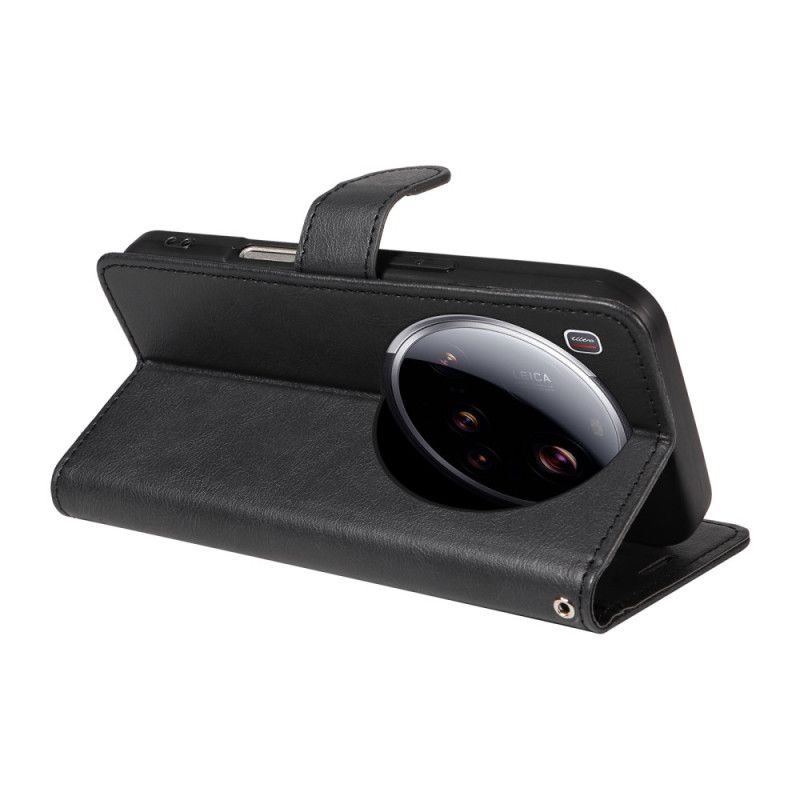 Læder Cover Xiaomi 15 Ultra Telefon Etui Almindeligt Kunstlæder