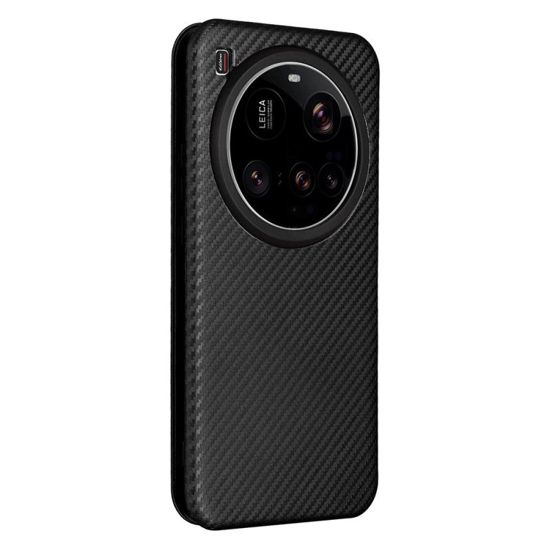 Læder Cover Xiaomi 15 Ultra Telefon Etui Børstet Kulfiber