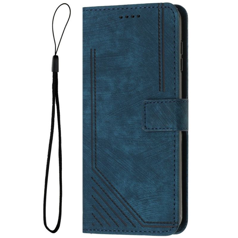 Læder Cover Xiaomi 15 Ultra Telefon Etui Linjedesign