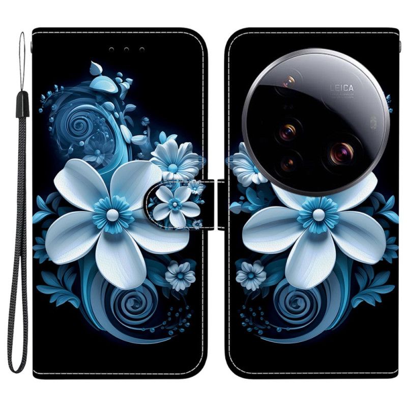 Læder Cover Xiaomi 15 Ultra Telefon Etui Orkidé