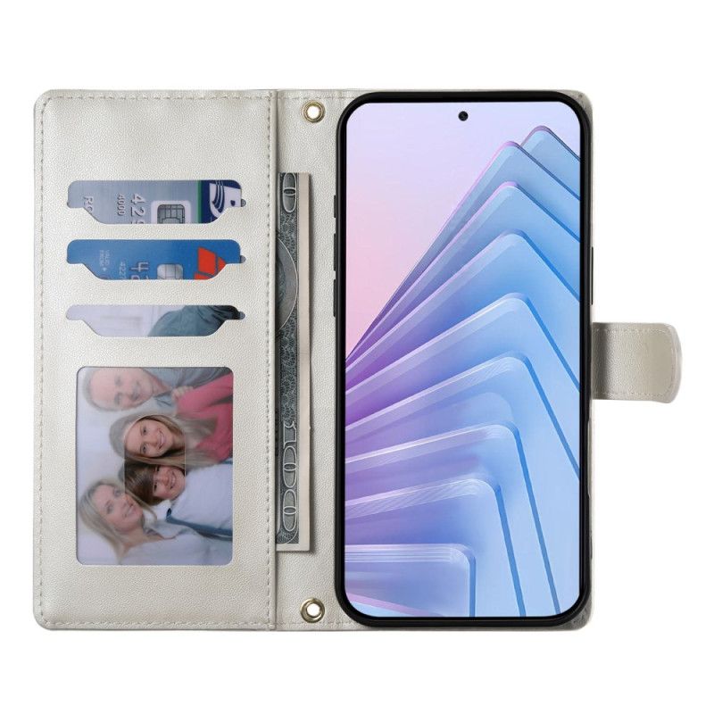 Læder Cover Xiaomi 15 Ultra Telefon Etui Quiltet Med Rem Og Skulderrem