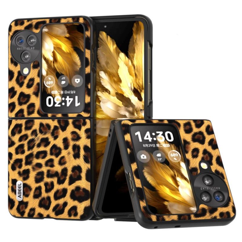 Cover Oppo Find N3 Flip Telefon Etui Leopardmønster Abeel