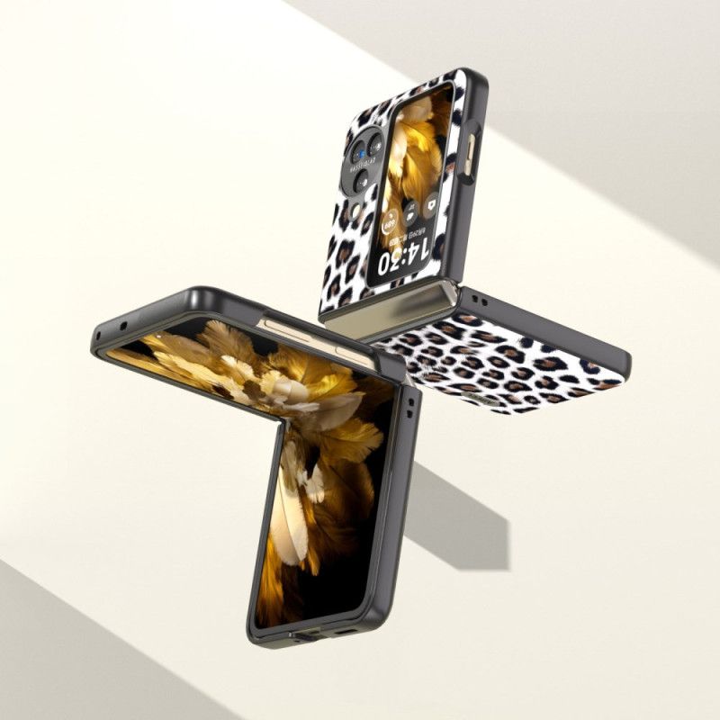 Cover Oppo Find N3 Flip Telefon Etui Leopardmønster Abeel