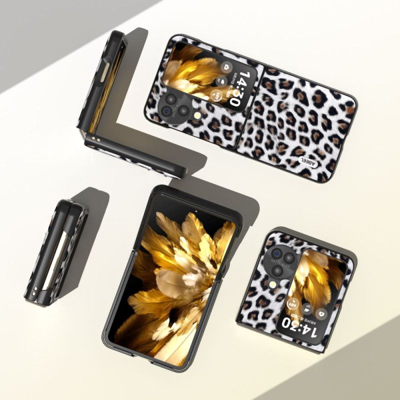 Cover Oppo Find N3 Flip Telefon Etui Leopardmønster Abeel