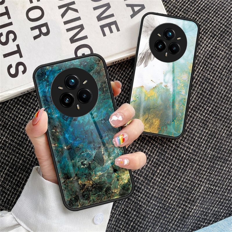 Cover Realme 14 Pro Plus 5g Hærdet Glas Med Marmoreffekt