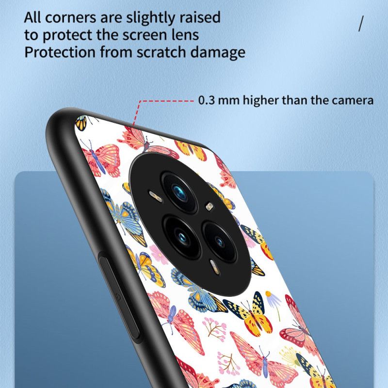 Cover Realme 14 Pro Plus 5g Sommerfugle I Hærdet Glas