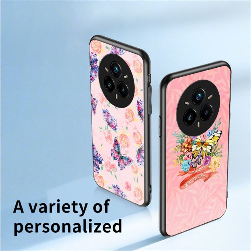 Cover Realme 14 Pro Plus 5g Sommerfugle I Hærdet Glas