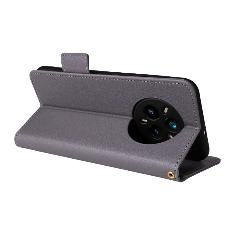 Flip Cover Realme 14 Pro Plus 5g Litchi Kunstlæder Med Rem