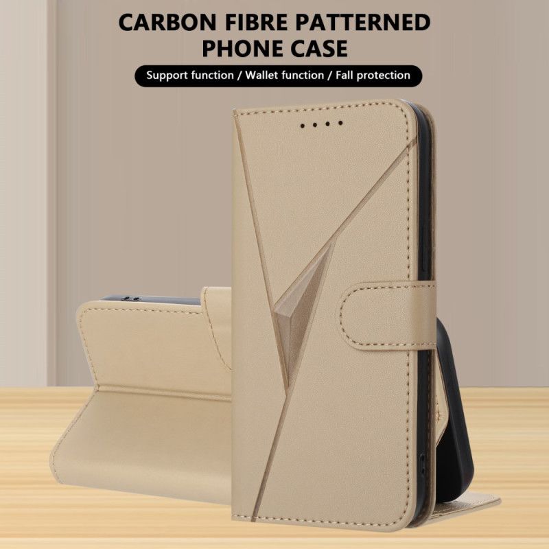 Flip Cover Realme 14 Pro Plus 5g Trekantet Mønster