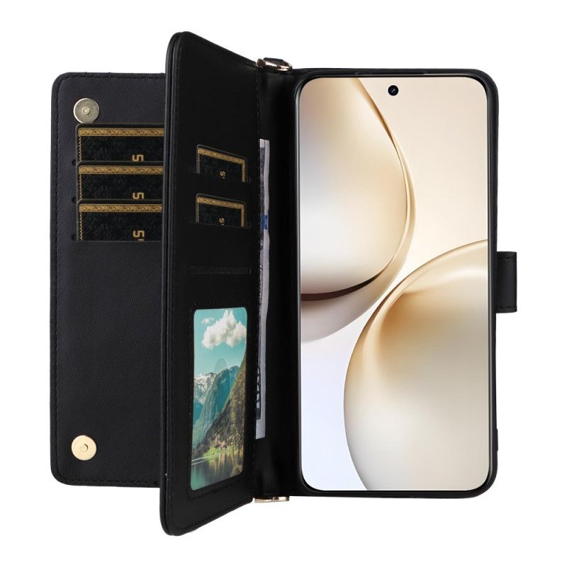 Flip Cover Til Realme 14 Pro Plus 5g Premium Med Skulderrem Og Rem