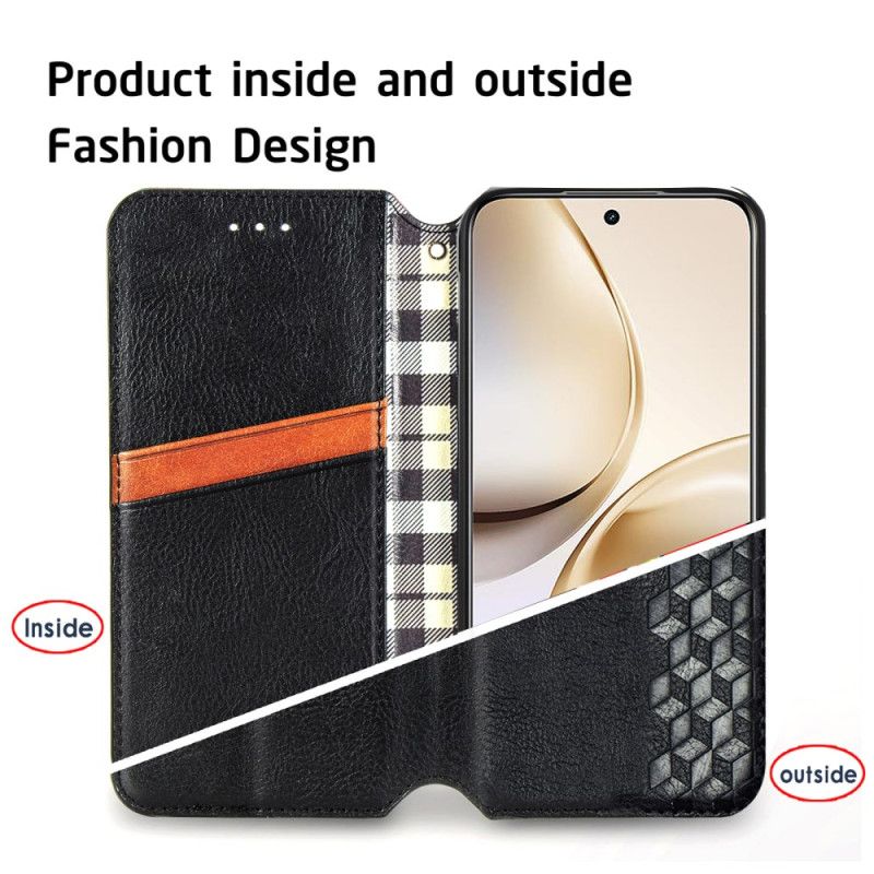 Flip Cover Til Realme 14 Pro Plus 5g Vintage Ruskindseffekt