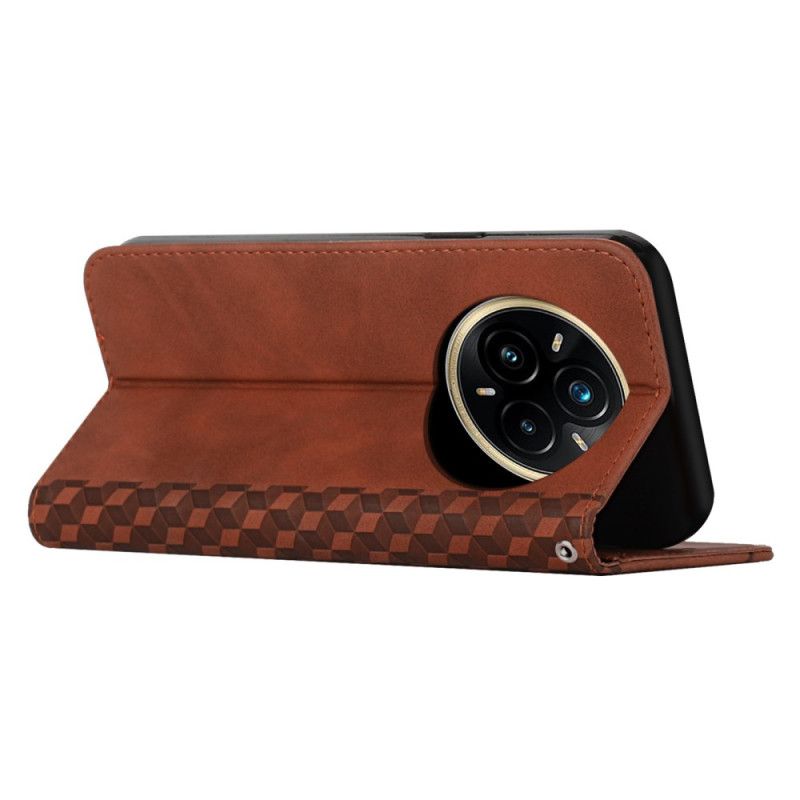 Læder Cover Realme 14 Pro Plus 5g Diamanter Med Ruskindseffekt