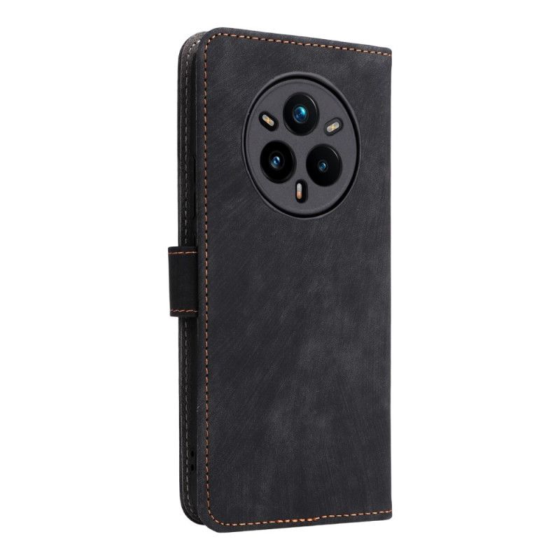 Læder Cover Realme 14 Pro Plus 5g Ruskindseffekt Med Rfid-beskyttelse