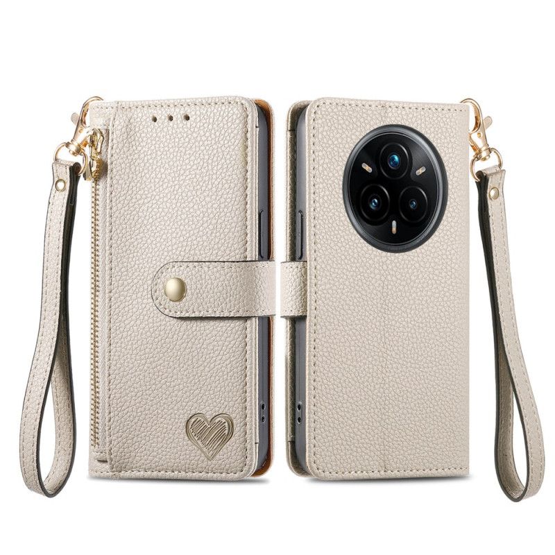 Læder Cover Realme 14 Pro Plus 5g Telefon Etui Møntpung Og Rfid-beskyttelse