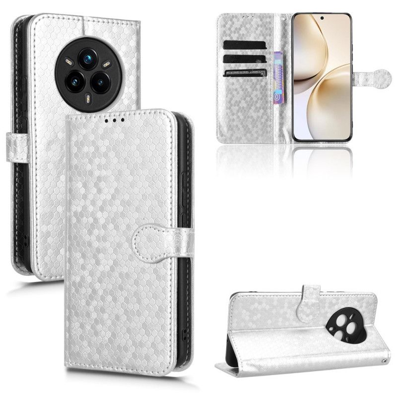 Læder Cover Realme 14 Pro Plus 5g Telefon Etui Skinnende Prikker