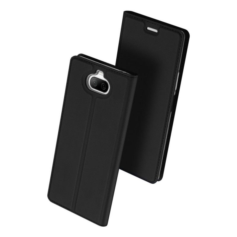 Læder Cover for Sony Xperia 8 Sort Dux Ducis Pro Serie Hud