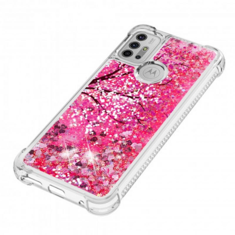 Cover Moto G30 / G10 Telefon Etui Glittertræ