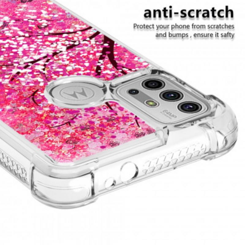 Cover Moto G30 / G10 Telefon Etui Glittertræ