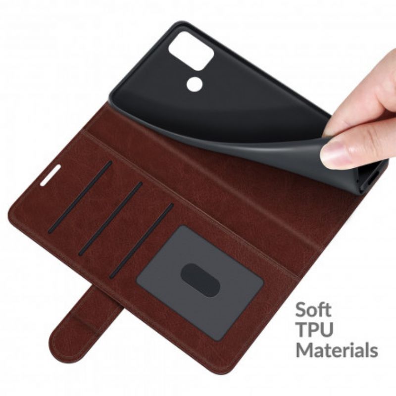 Flip Cover Til Moto G30 / G10 Lædereffektdesign