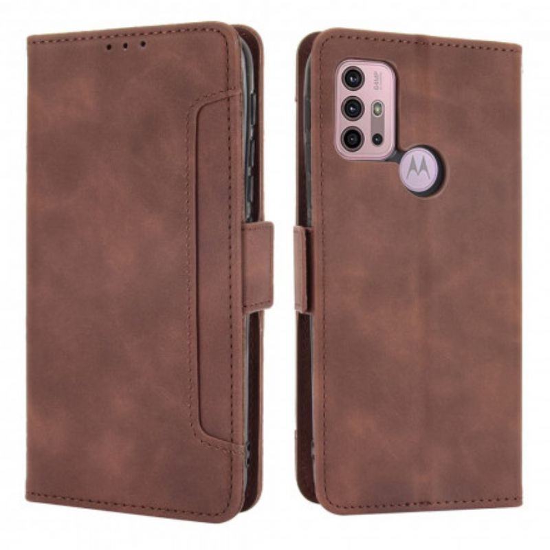 Læder Cover Moto G30 / G10 Telefon Etui Førsteklasses Multikort