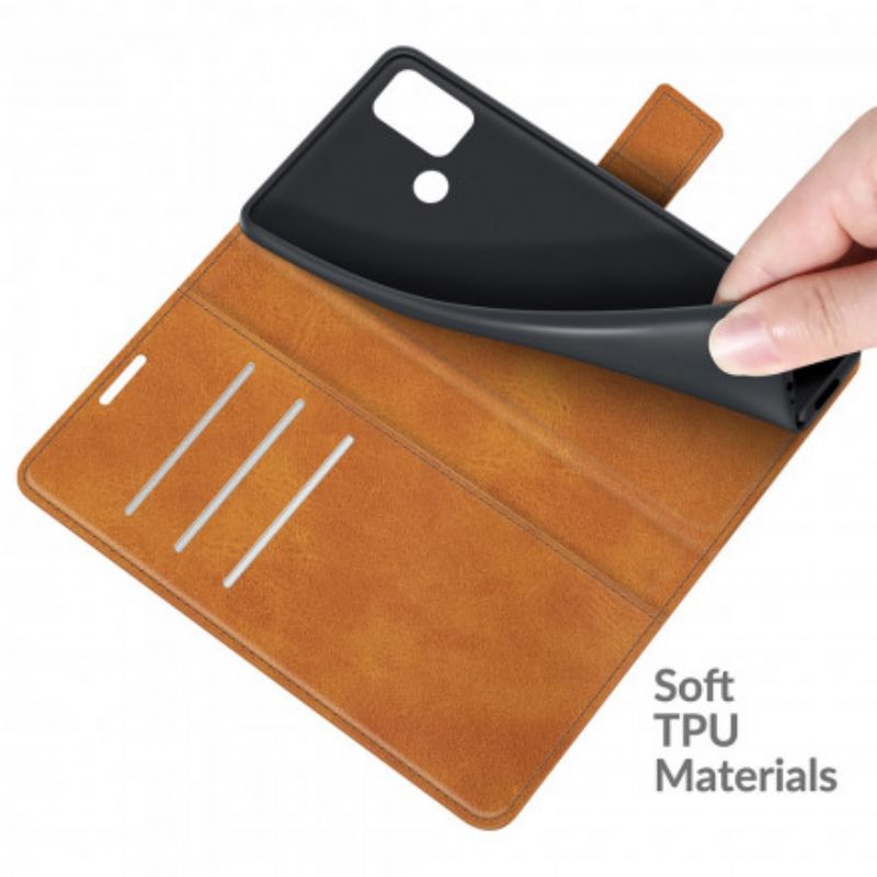 Læder Cover Moto G30 / G10 Telefon Etui Magnetisk Lås