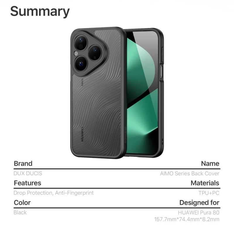 Cover Huawei Pura 80 Aimo Serie Dux Ducis