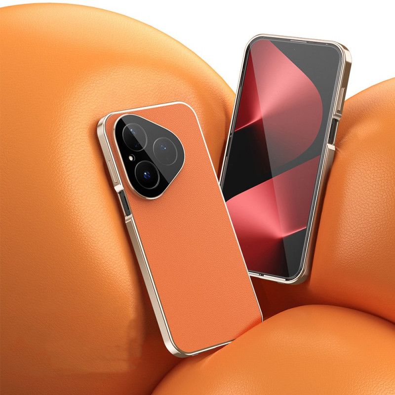 Cover Huawei Pura 80 Læderdesign Og Hærdet Glas Skærmbeskytter