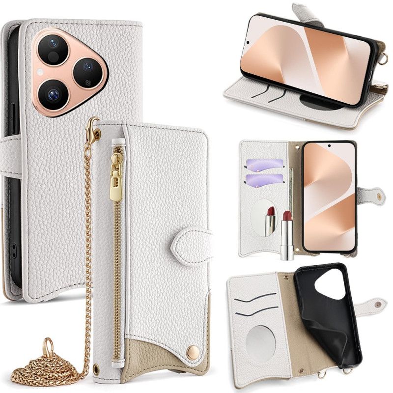 Flip Cover Til Huawei Pura 80 Pung Med Kæde