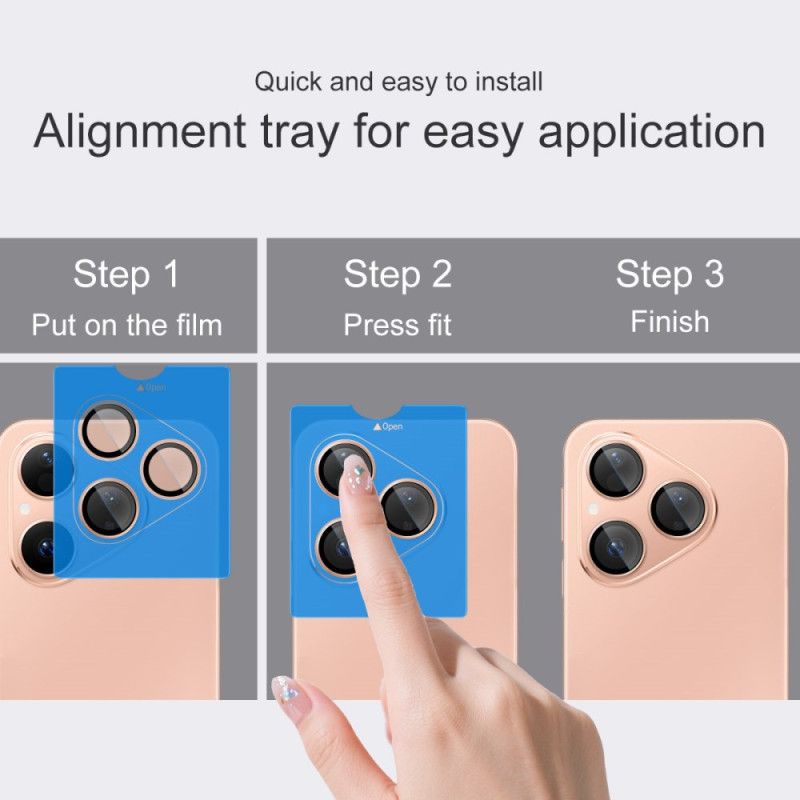 Hærdet Glaslinsebeskytter Til Huawei Pura 80 Selvpositionerende Ramme (sorte Cirkler)