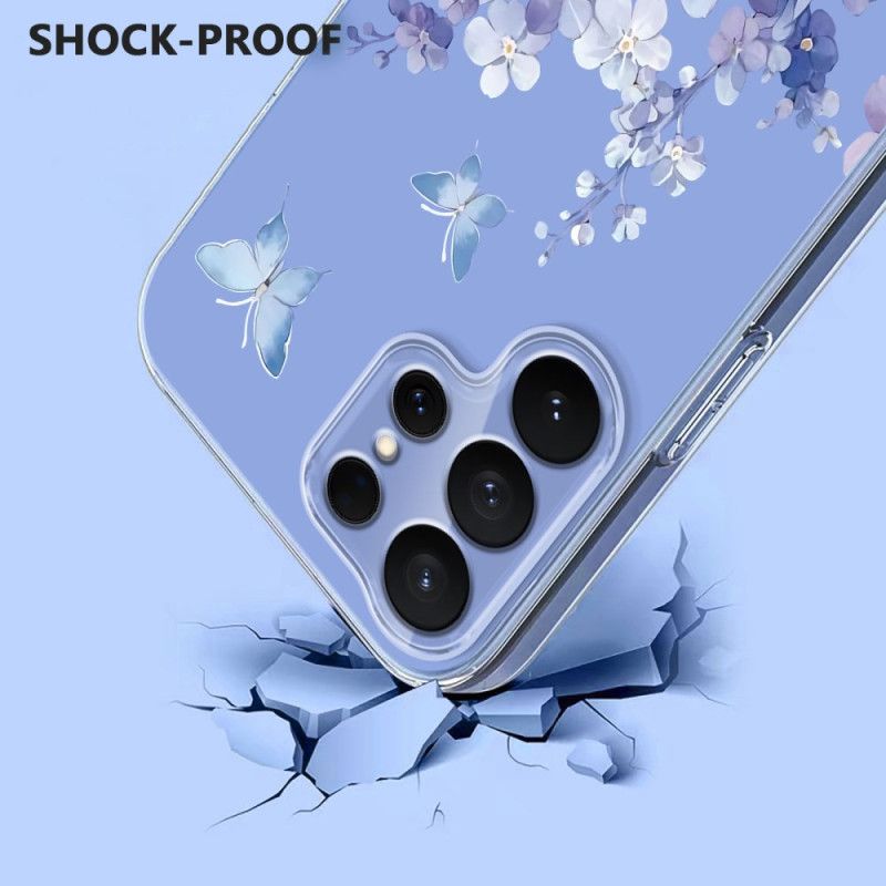 Cover Samsung Galaxy S26 Ultra Sommerfugle Og Blomster