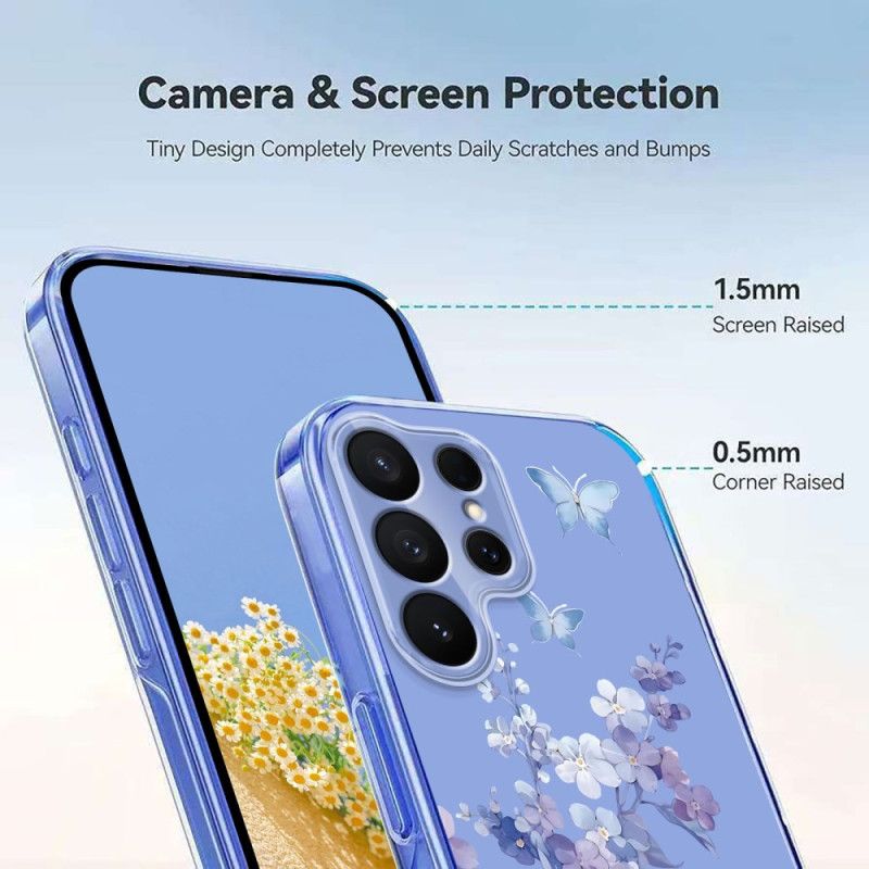 Cover Samsung Galaxy S26 Ultra Sommerfugle Og Blomster