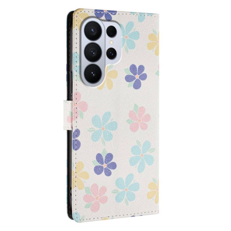 Flip Cover Samsung Galaxy S26 Ultra Farverige Blomster