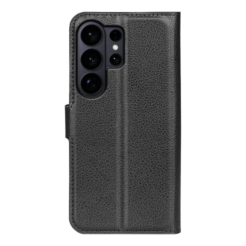 Flip Cover Samsung Galaxy S26 Ultra Litchi-kunstlæder