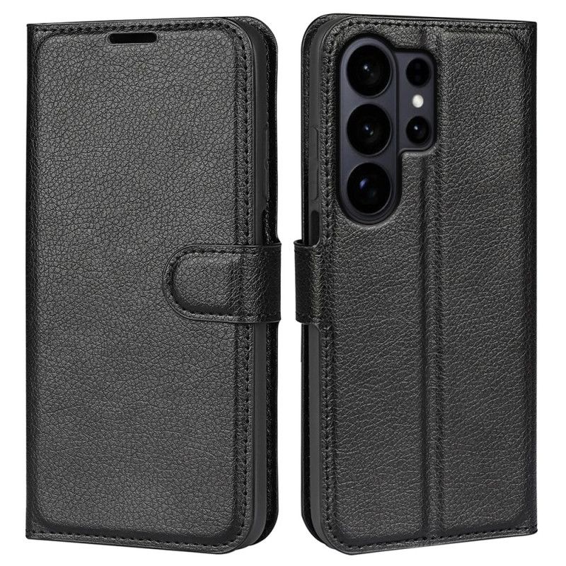 Flip Cover Samsung Galaxy S26 Ultra Litchi-kunstlæder