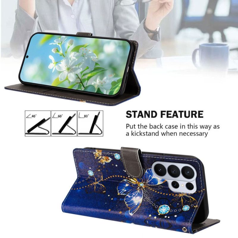 Flip Cover Til Samsung Galaxy S26 Ultra Ædelsommerfugle